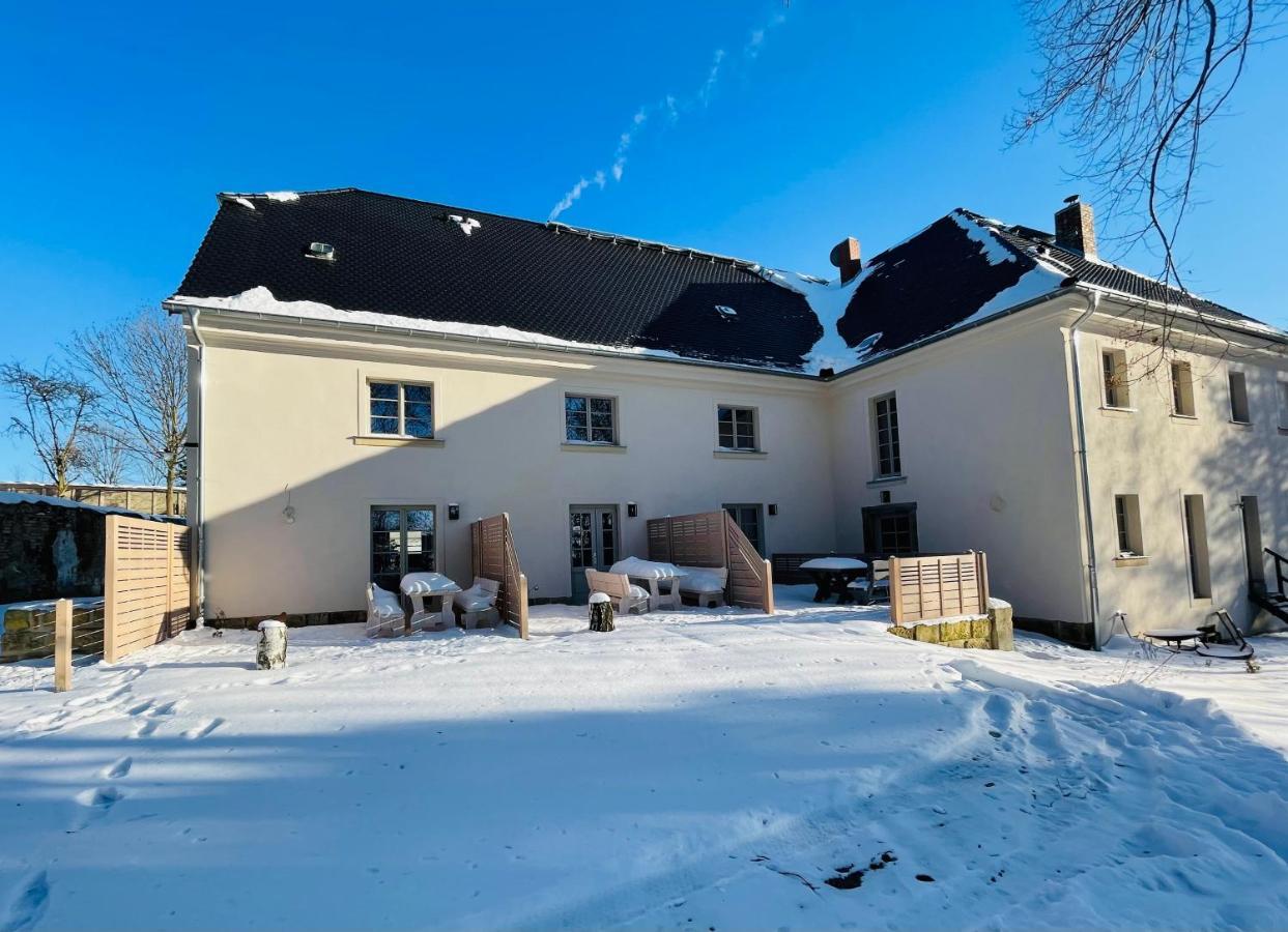 Farmhouse Eckartsberg Im Zittauer Gebirge - Ferienwohnung Mit 2 Schlafzimmern, Terrasse Und Wallbox Mittelherwigsdorf ภายนอก รูปภาพ