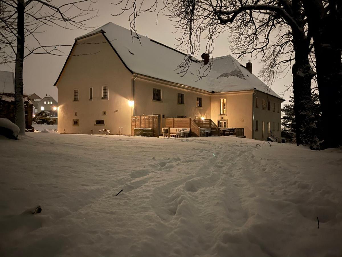 Farmhouse Eckartsberg Im Zittauer Gebirge - Ferienwohnung Mit 2 Schlafzimmern, Terrasse Und Wallbox Mittelherwigsdorf ภายนอก รูปภาพ
